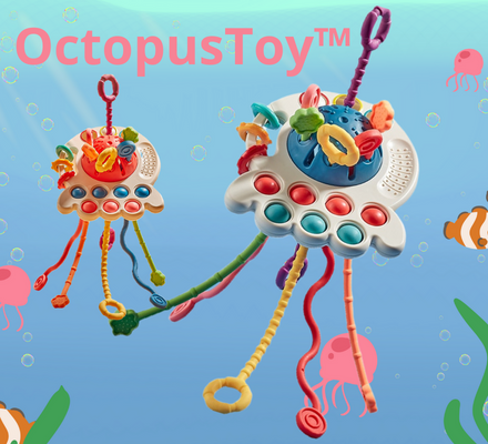 OctopusToy™ et OvniToy™ Jouets de développement sensoriel  bébé de 6 mois- 3ans